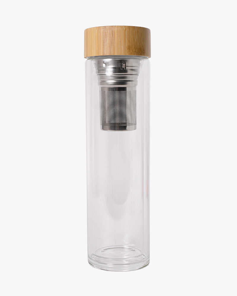 Kokoro Original Glass Bottle and Tea Infuser