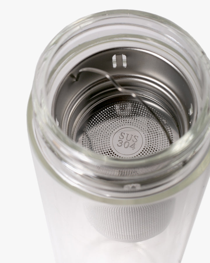 Kokoro Original Glass Bottle and Tea Infuser
