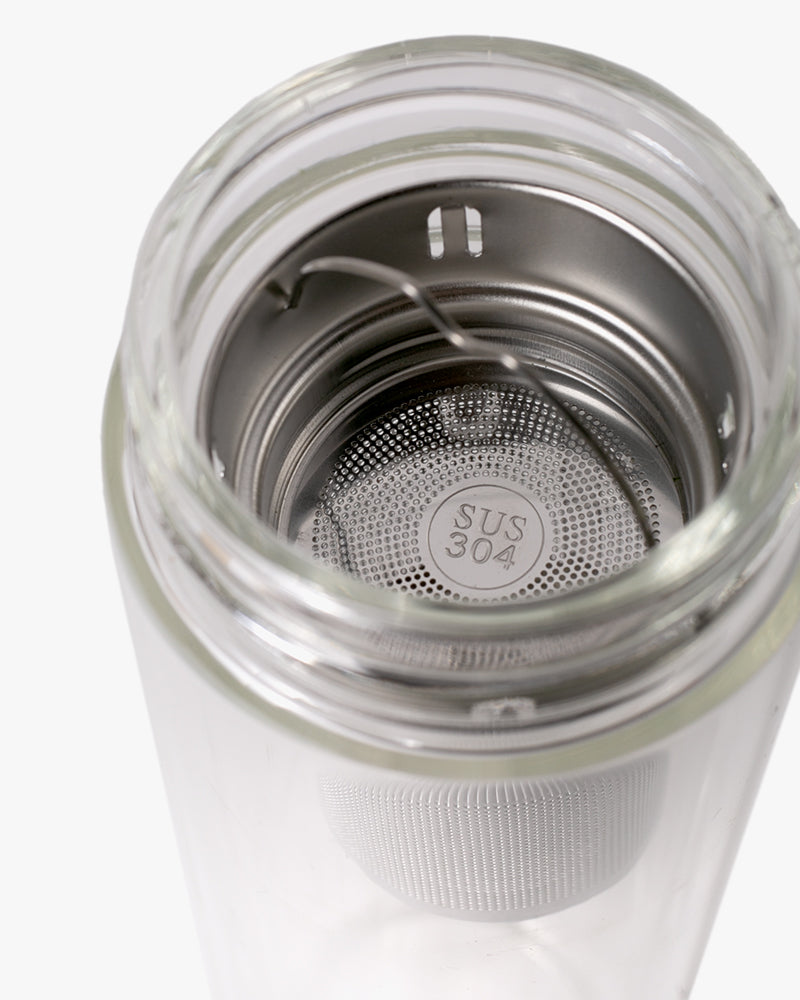 Kokoro Original Glass Bottle and Tea Infuser