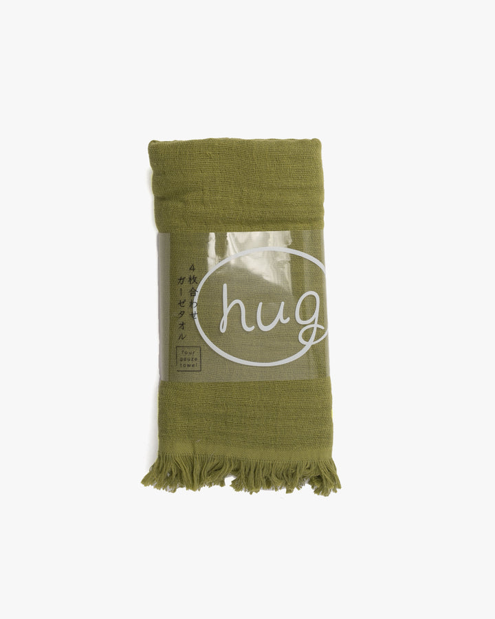 Miyamoto, Hug Gauze Face Towel, Moss