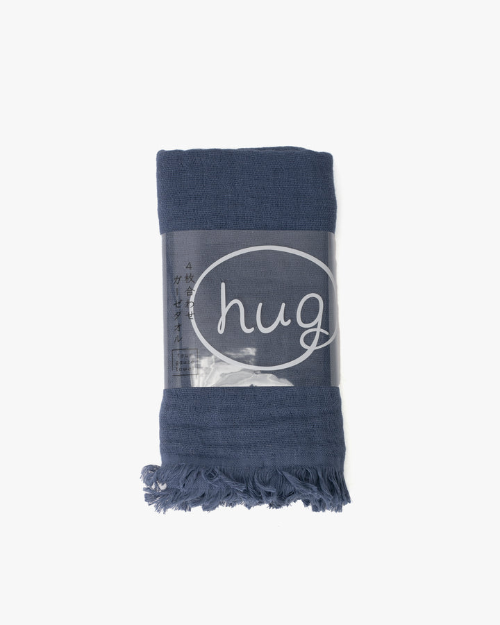 Miyamoto, Hug Gauze Face Towel, Indigo