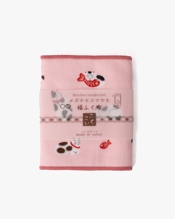 Japanese Handkerchief, Microfiber Reversible Rectangle, Cats