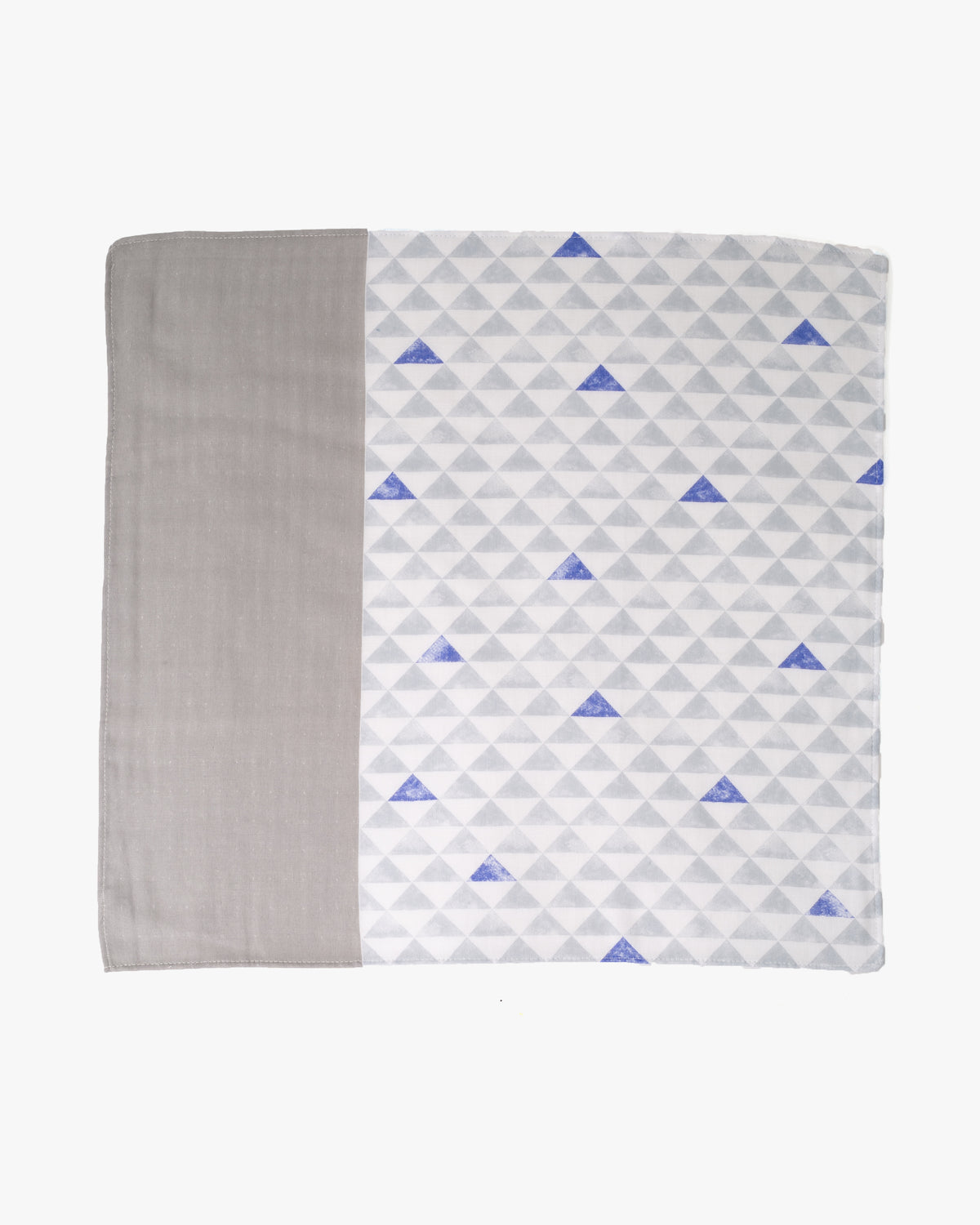Miyamoto, Toki Double Gauze Handkerchief, Uroko, Light Grey and White