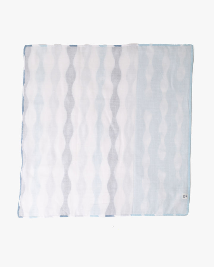 Miyamoto, Toki Double Gauze Handkerchief, Tachiwaku, Shades of Blue