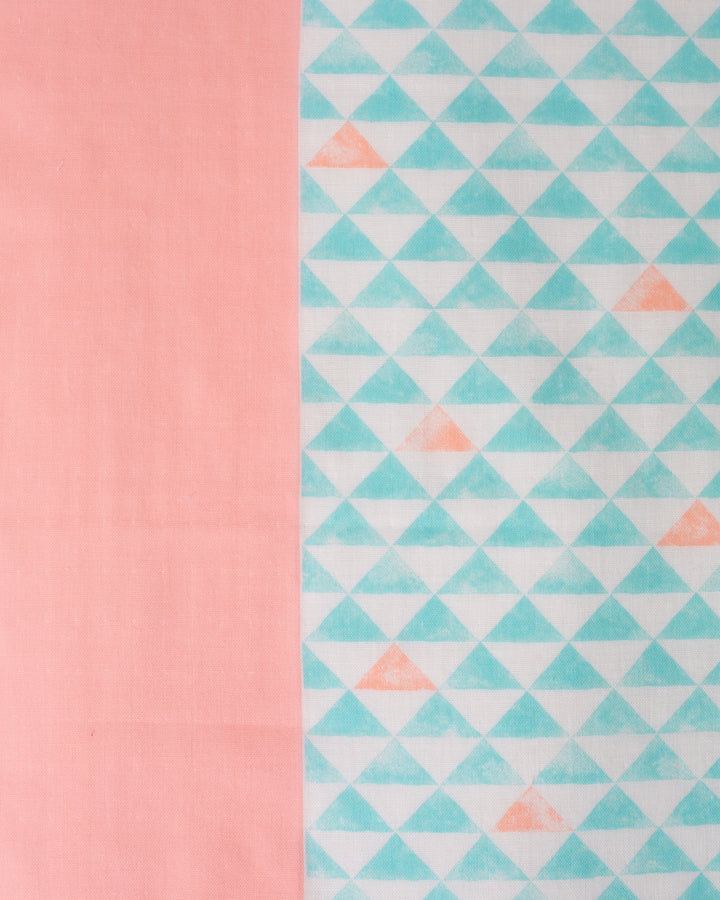 Miyamoto, Toki Double Gauze Handkerchief, Uroko, Blue and Pink