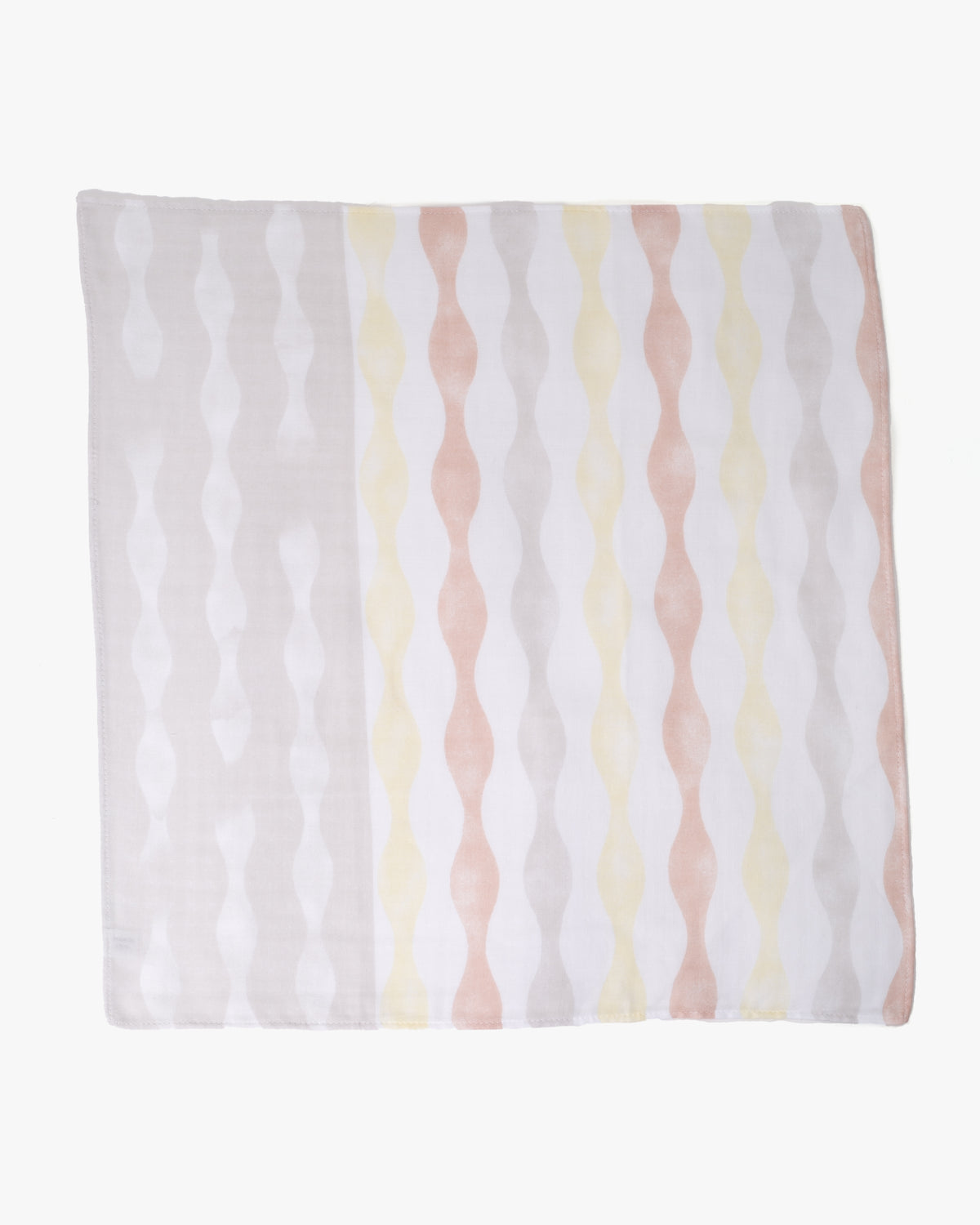 Miyamoto, Toki Double Gauze Handkerchief, Tachiwaku, Lemon and Taupe