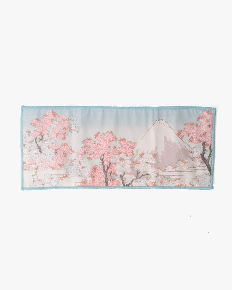 Japanese Handkerchief, Microfiber Reversible Rectangle, Hokusai Mt. Fuji