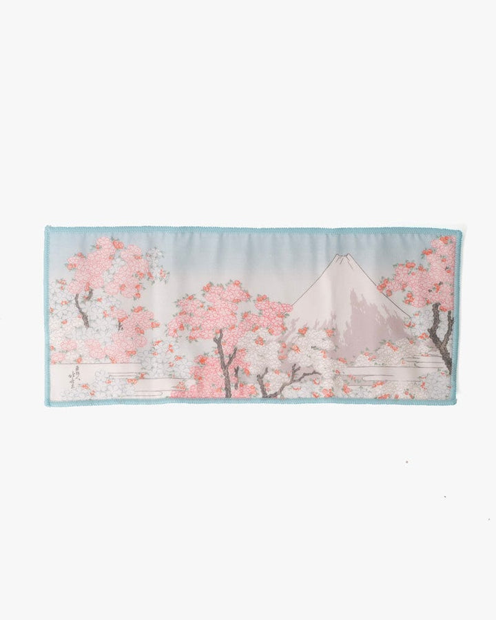 Japanese Handkerchief, Microfiber Reversible Rectangle, Hokusai Mt. Fuji