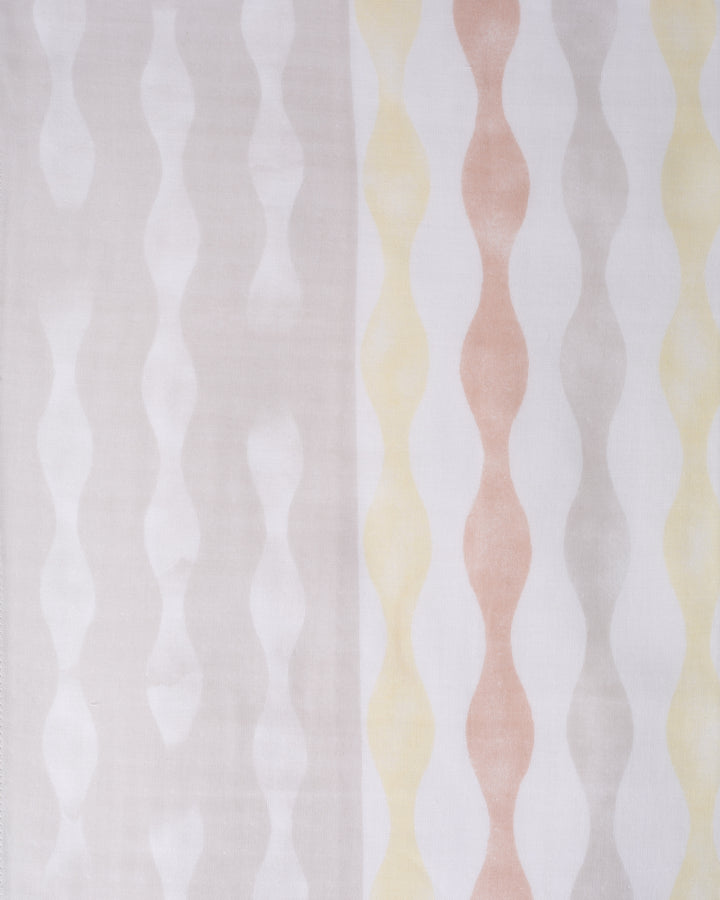 Miyamoto, Toki Double Gauze Handkerchief, Tachiwaku, Lemon and Taupe