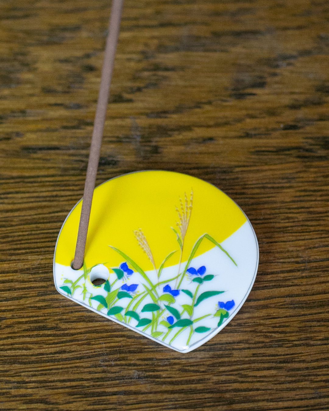 Shoyeido Incense Holder, Porcelain Tile, New Day