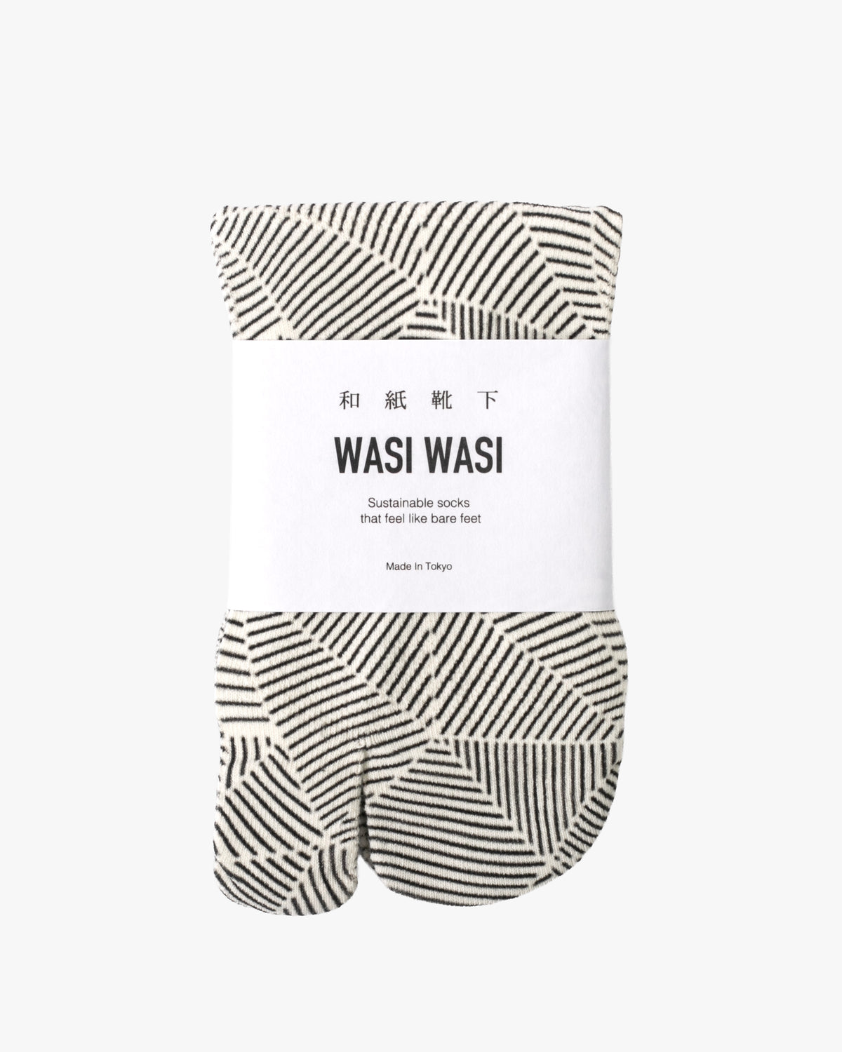 Tabi Socks, Wasi Wasi, Geometric Black
