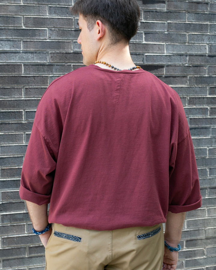 Prospective Flow Shirt, Shiki, Maroon