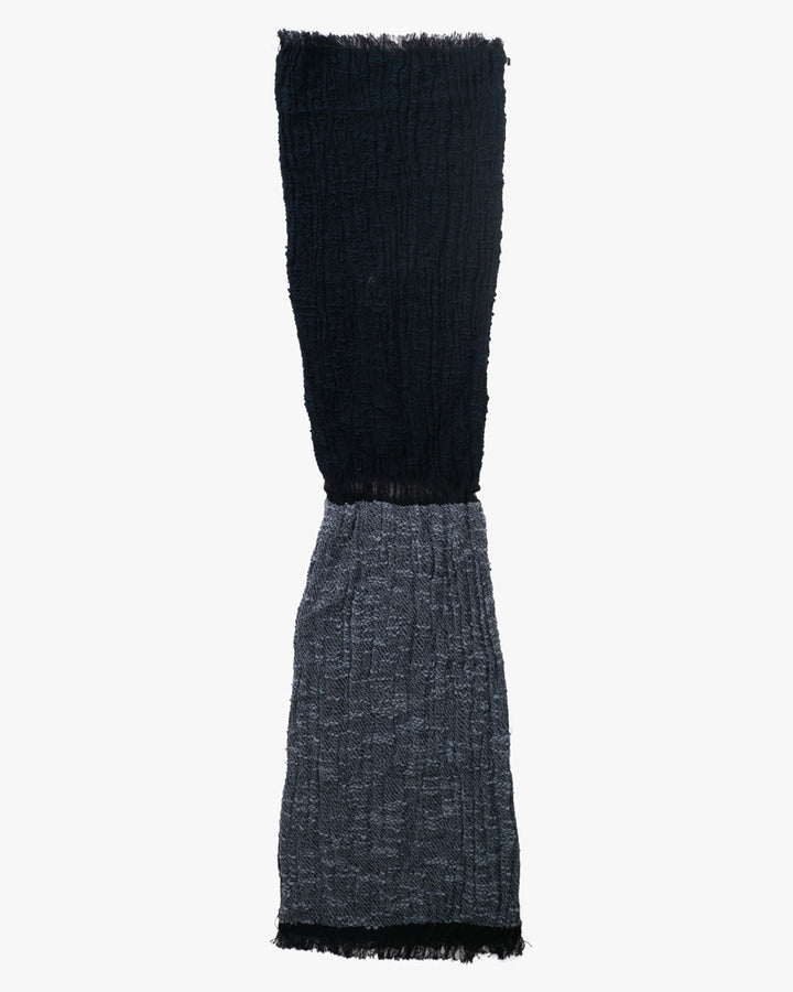 Kobo Oriza Knit Cap, Multi Functional, Cotton, Split Navy and Indigo, 9˝