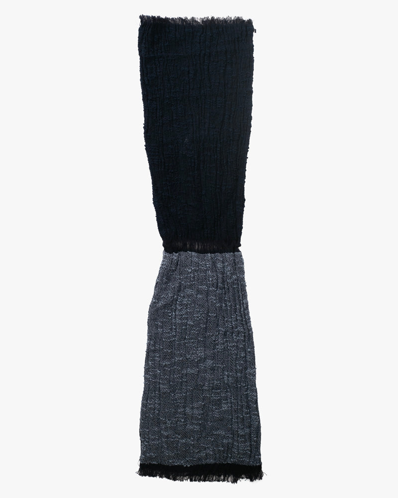 Kobo Oriza Knit Cap, Multi Functional, Cotton, Split Navy and Indigo, 9˝