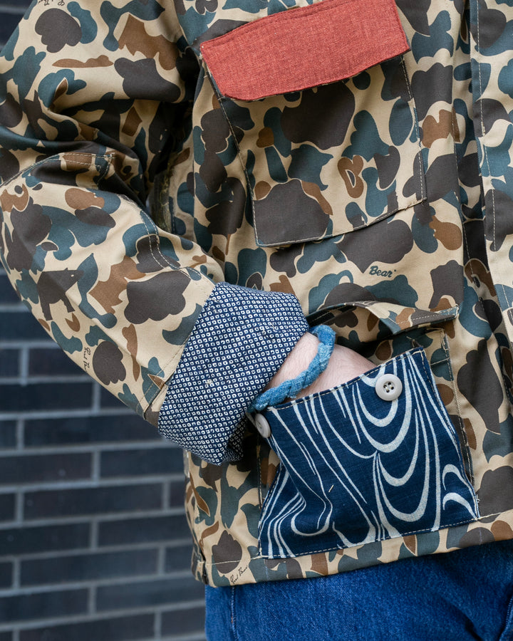 Kiriko Custom Military Jacket, Camo Patched, Obi Phoenix 