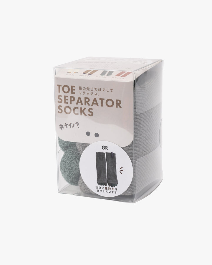 Toe Separator Socks, Bonnui, Green
