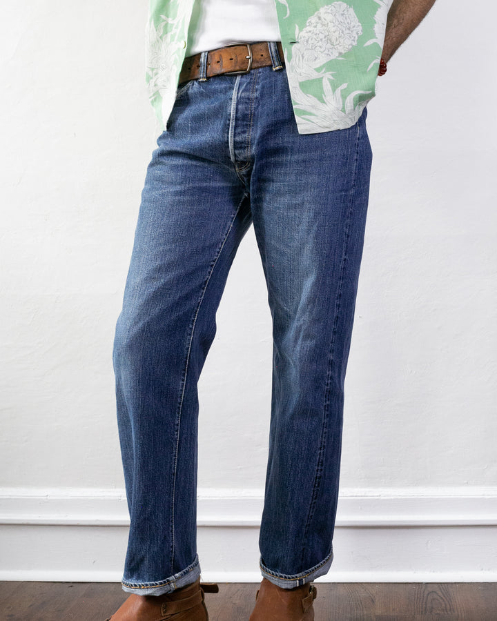 Japanese Repro Selvedge Denim Jeans, Flat Head Brand - 34 x 34