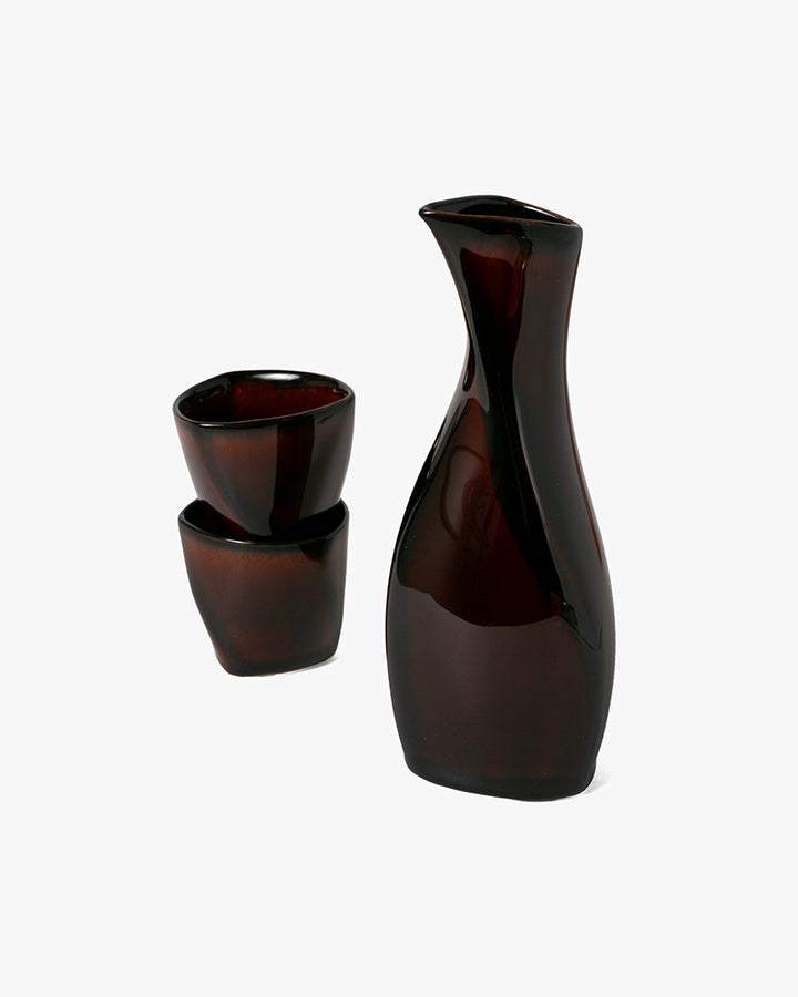 Sake Set, Ichiyama, Brown