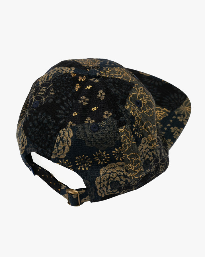 Kiriko Original Cap, 6-Panel, Multi Patchwork, Black and Gold
