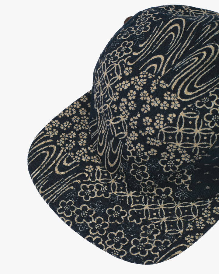 Kiriko Original Cap, 5-Panel, Two Tone, Indigo Multi and Uroko