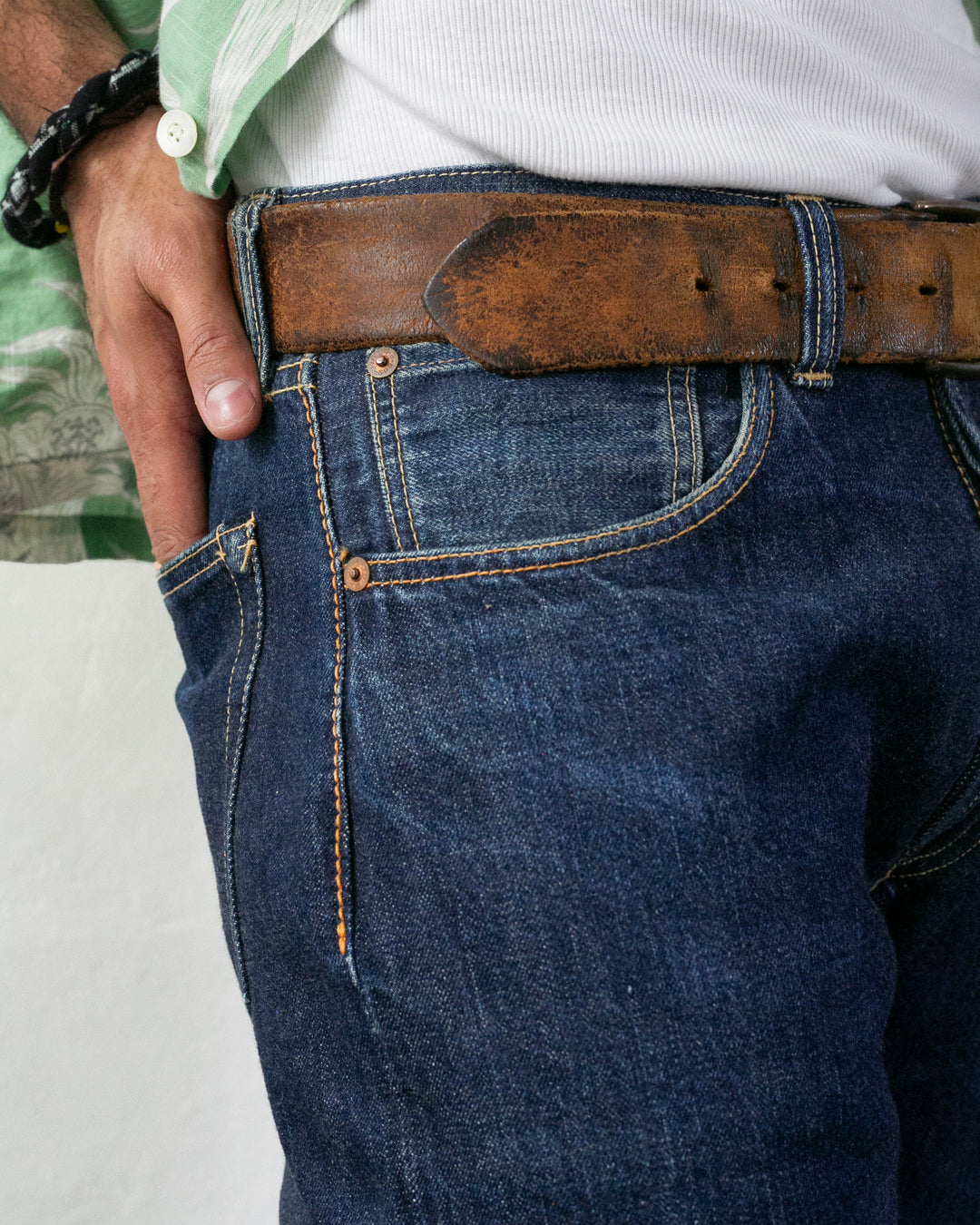 Japanese Repro Selvedge Denim Jeans, Joe McCoy Brand - 33" x 36"