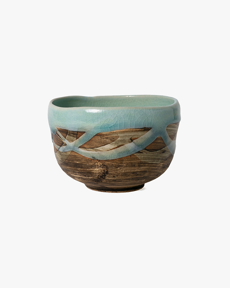 Matcha Bowl, Ichiyama, Blue Nagashi