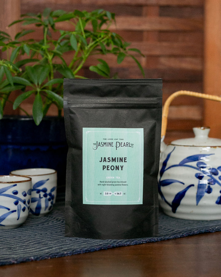 The Jasmine Pearl Tea, Loose Leaf, Jasmine Peony Green Tea