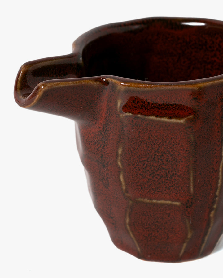 Sake Pitcher, Ichiyama, Multi Faceted, Aka Kabe