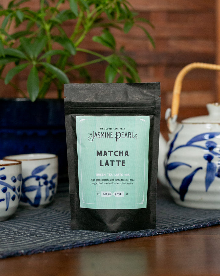 The Jasmine Pearl Tea, Tea Powder, Matcha Latte, Sweetened