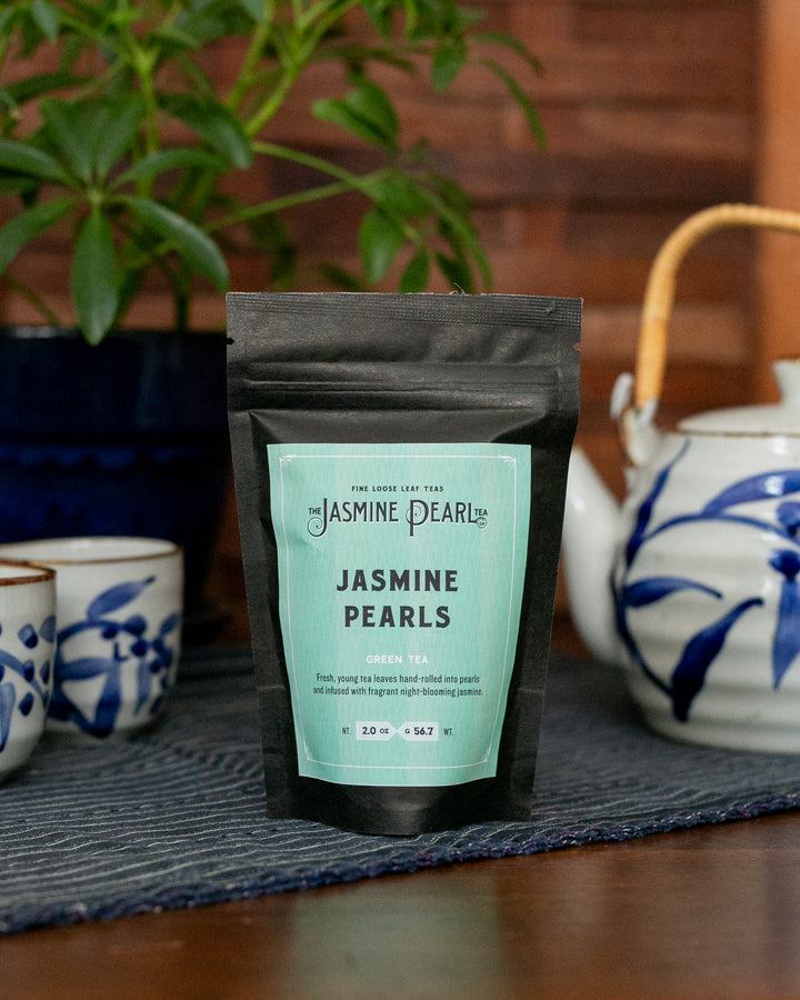The Jasmine Pearl Tea, Loose Leaf, Jasmine Pearls Green Tea