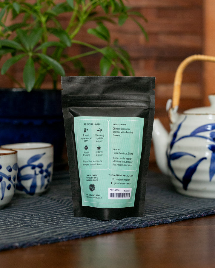 The Jasmine Pearl Tea, Loose Leaf, Jasmine Pearls Green Tea