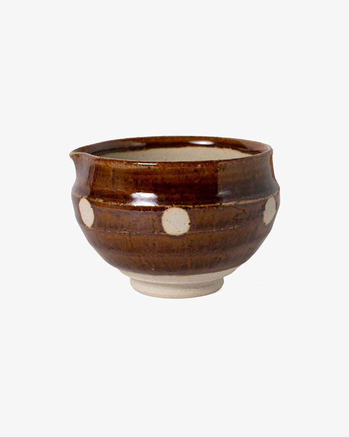 Mortar and Pestle, Ichiyama, Brown Polka Dot