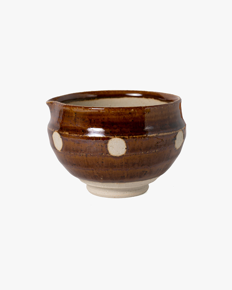 Mortar and Pestle, Ichiyama, Brown Polka Dot