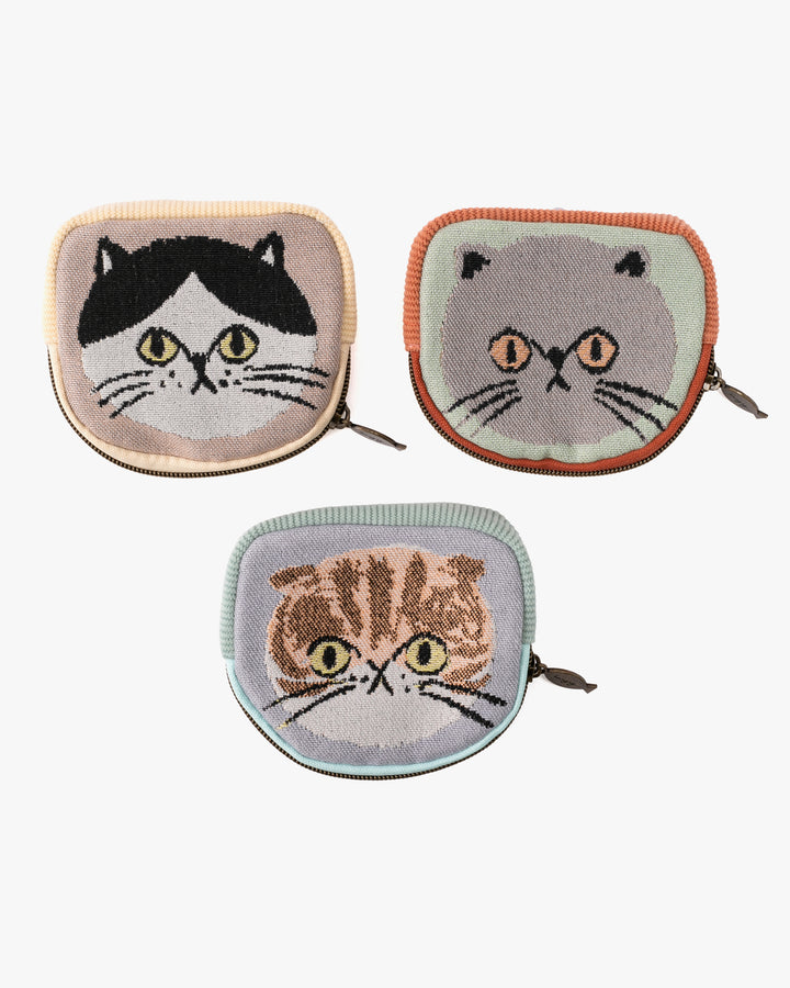 Pouch, Bisque, I Love Cat Series