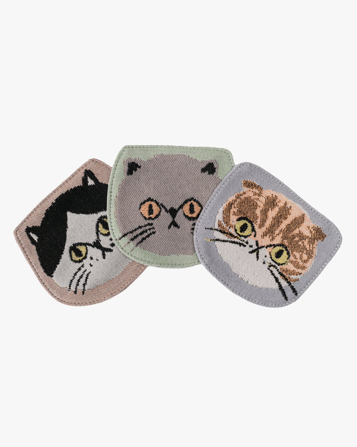 Coaster, Bisque, I Love Cat Series