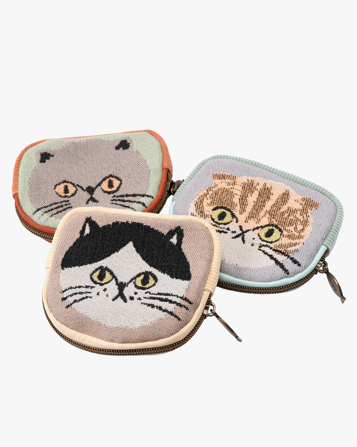 Pouch, Bisque, I Love Cat Series