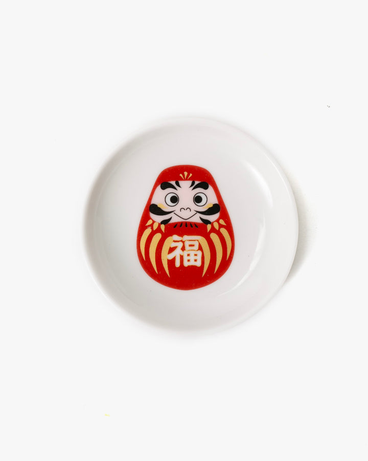 Plate, Ichiyama, Daruma, Fuku