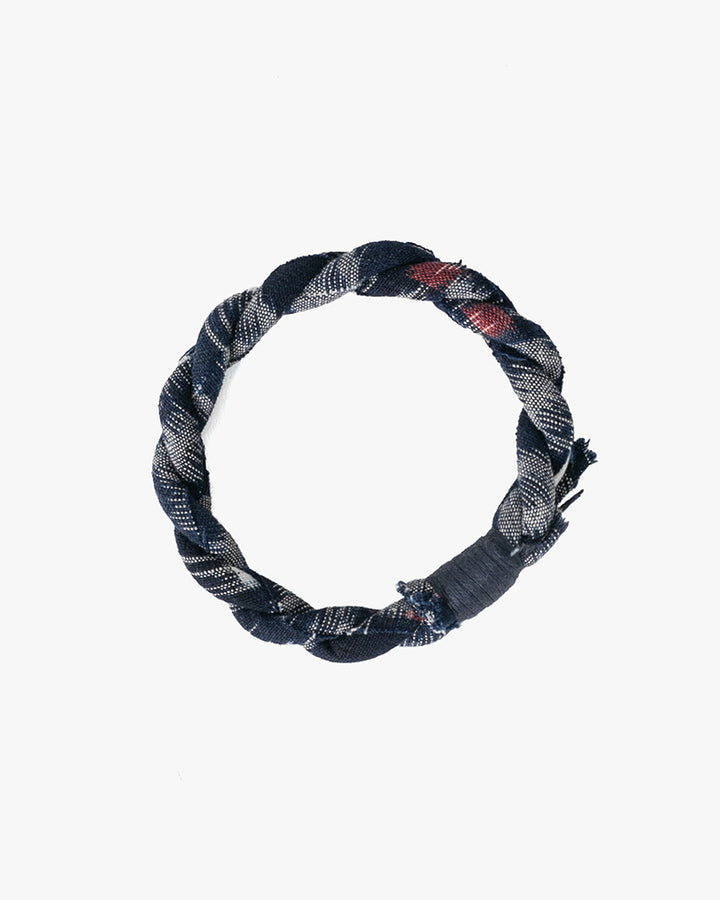 Boet x Kiriko Bracelet, Indigo with Light Blue Kasuri