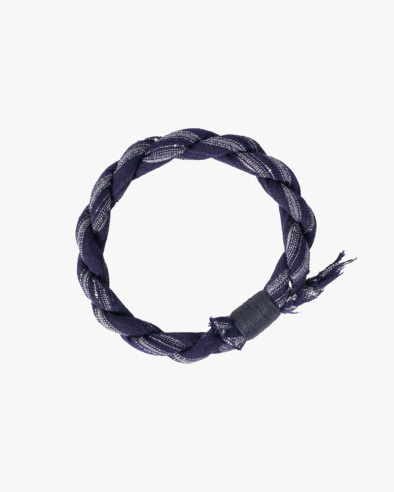Boet x Kiriko Bracelet, Indigo with Light Blue Shima