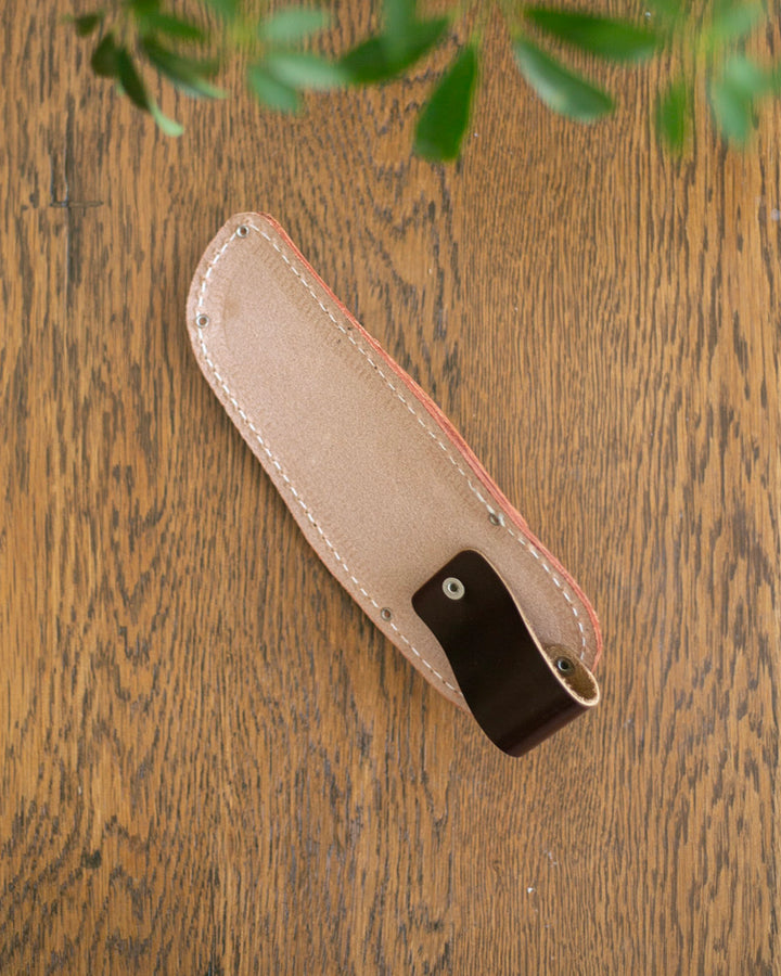 Tanabe Hasami, Scissors (Pruning) Case, Brown Leather