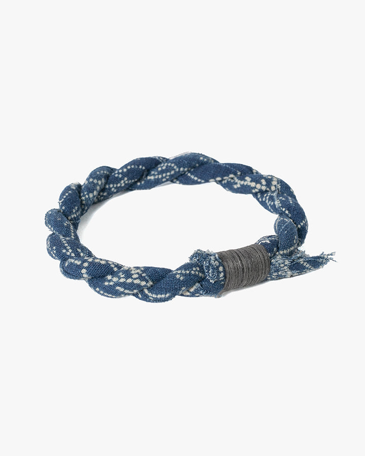 Boet x Kiriko Bracelet, Light Blue with White Katazome