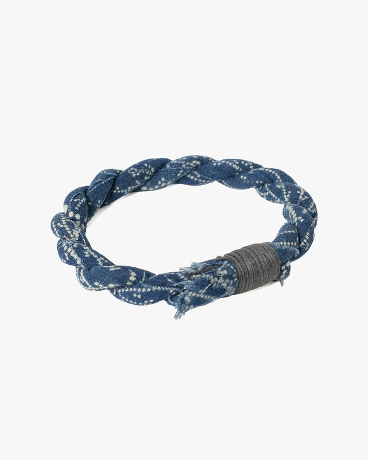 Boet x Kiriko Bracelet, Light Blue with White Katazome
