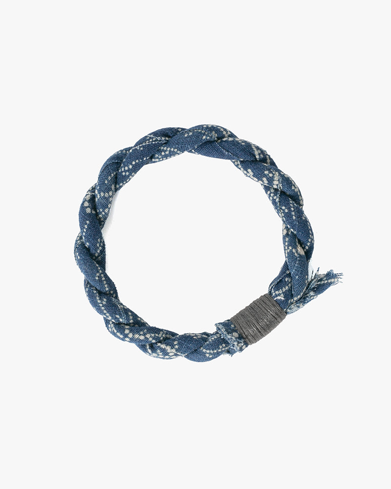 Boet x Kiriko Bracelet, Light Blue with White Katazome