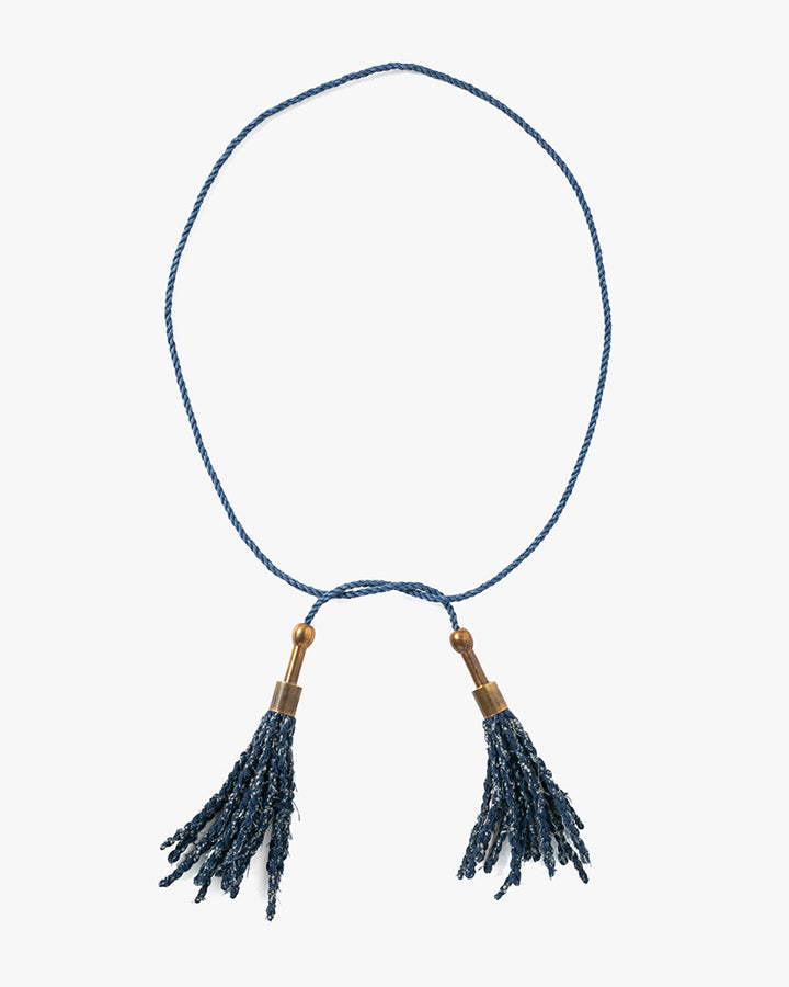 Boet X Kiriko Necklace, Yanagi, Indigo Katazome