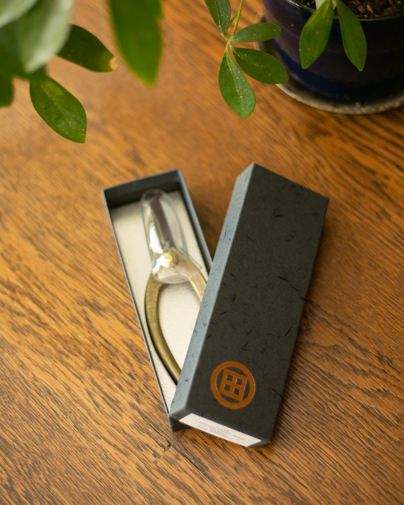 Tanabe Hasami, Traditional Ikenobou Flower Scissors, Bronze