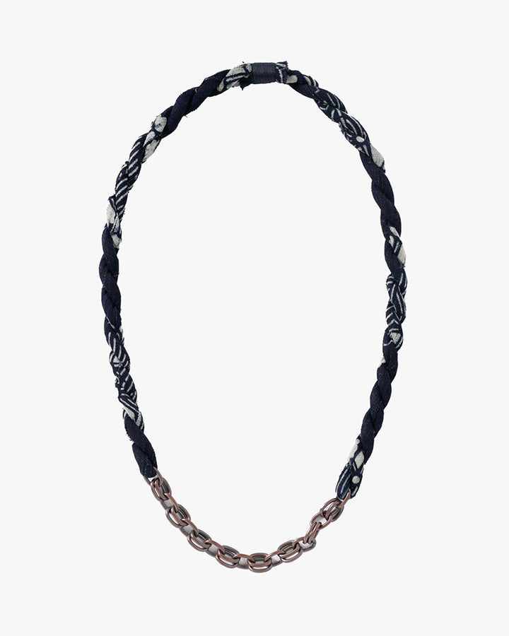 Boet x Kiriko Necklace, Indigo Katazome
