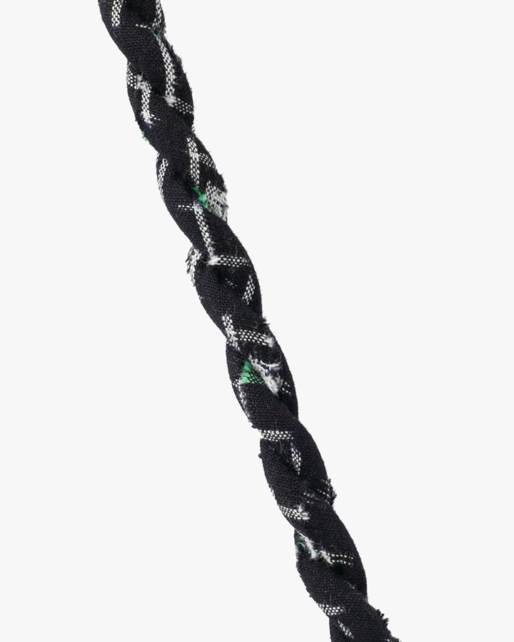 Boet x Kiriko Necklace, Dark Indigo with White and Green Kasuri