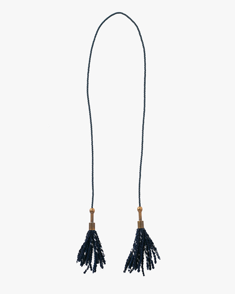 Boet X Kiriko Necklace, Yanagi, Dark Indigo Katazome