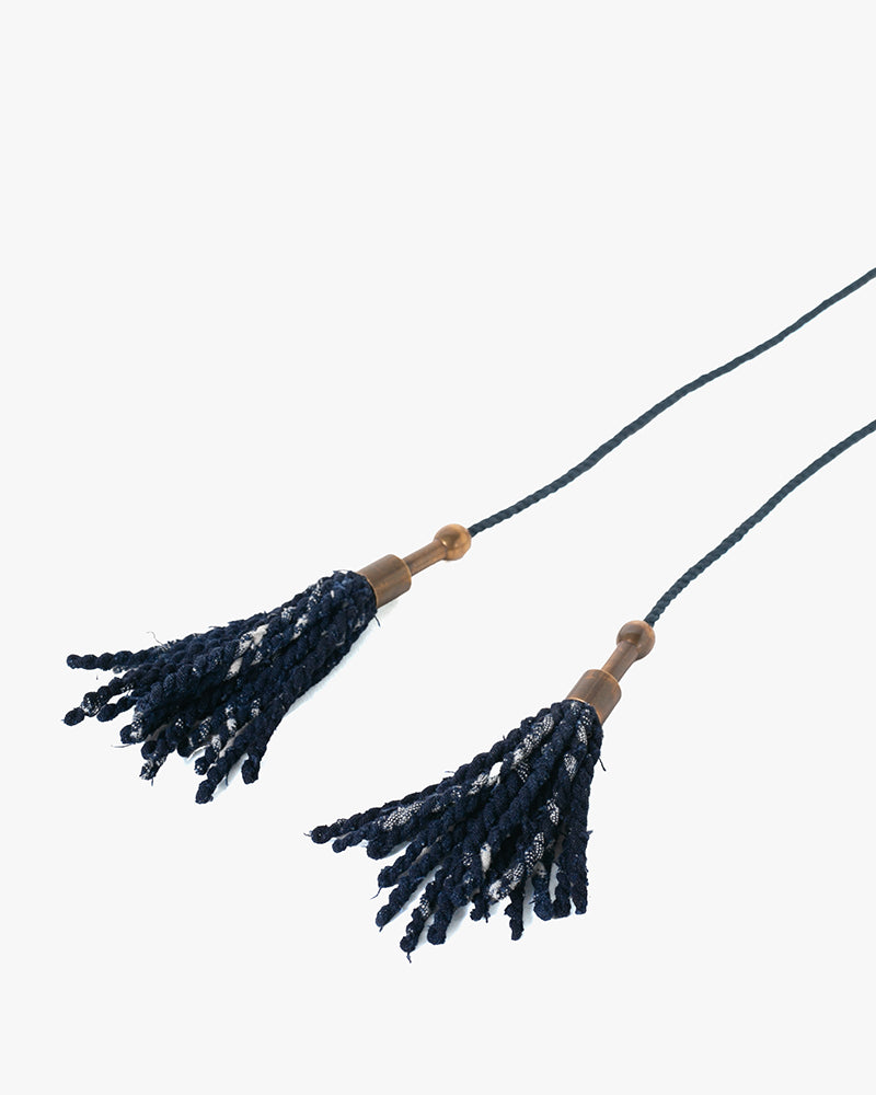 Boet X Kiriko Necklace, Yanagi, Dark Indigo Katazome