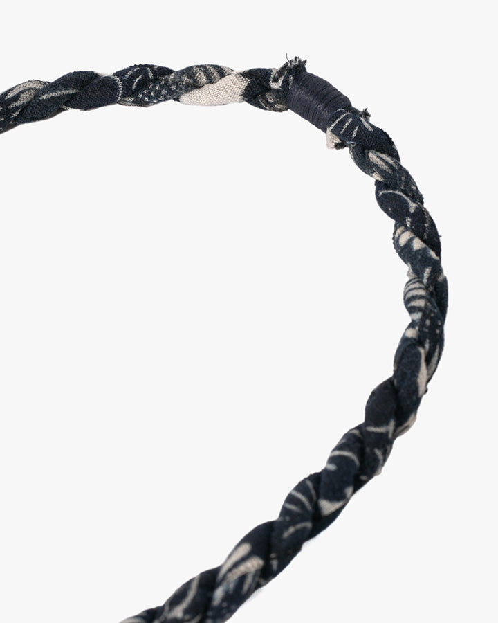 Boet x Kiriko Necklace, Faded Indigo Katazome